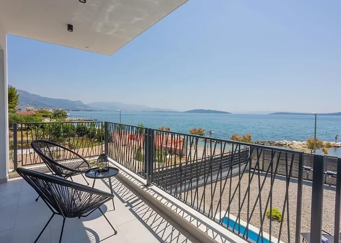 ヴィラ Beachfront Sol&mar With Heated Pool And Jacuzzi *